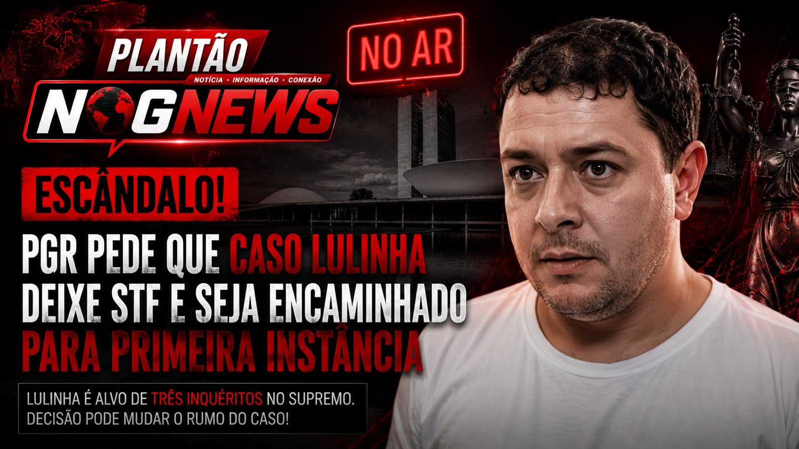 PGR PEDE QUE LULINHA CAIA PRA PRIMEIRA INSTÂNCIA: NO MESMO DIA EM QUE O STF PRENDE O SOBRENOME DE LULA, O TRIBUNAL SOLTA O PRENOME DE BOLSONARO — E A RÉGUA SÓ MEDE UM LADO