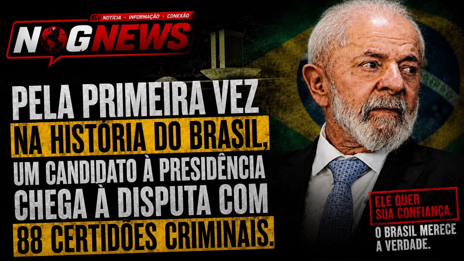 LULA REGISTRA A CANDIDATURA COM 88 CERTIDÕES CRIMINAIS