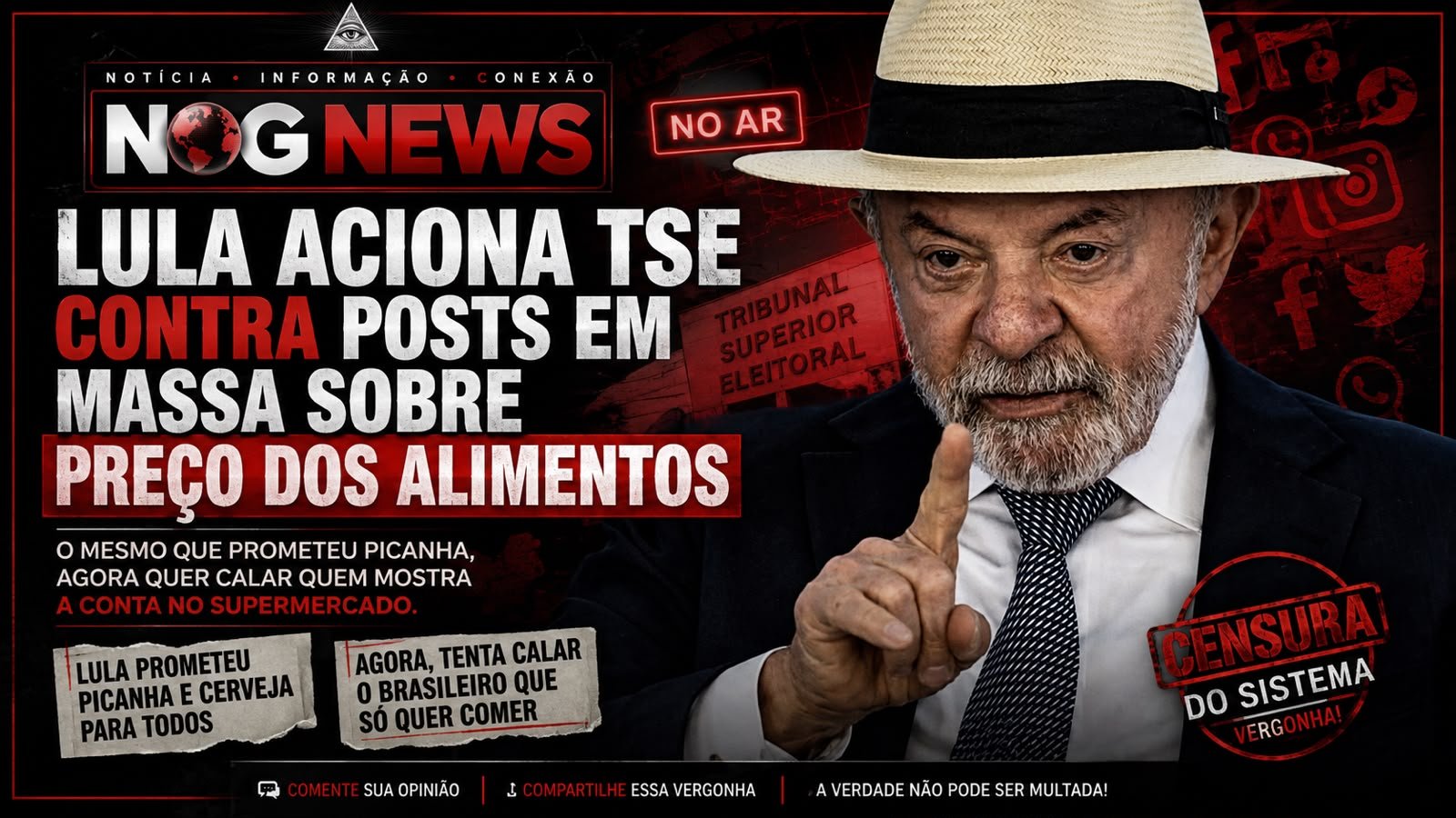 LULA MANDA O TSE INVESTIGAR QUEM FILMOU O PREÇO DO FEIJÃO