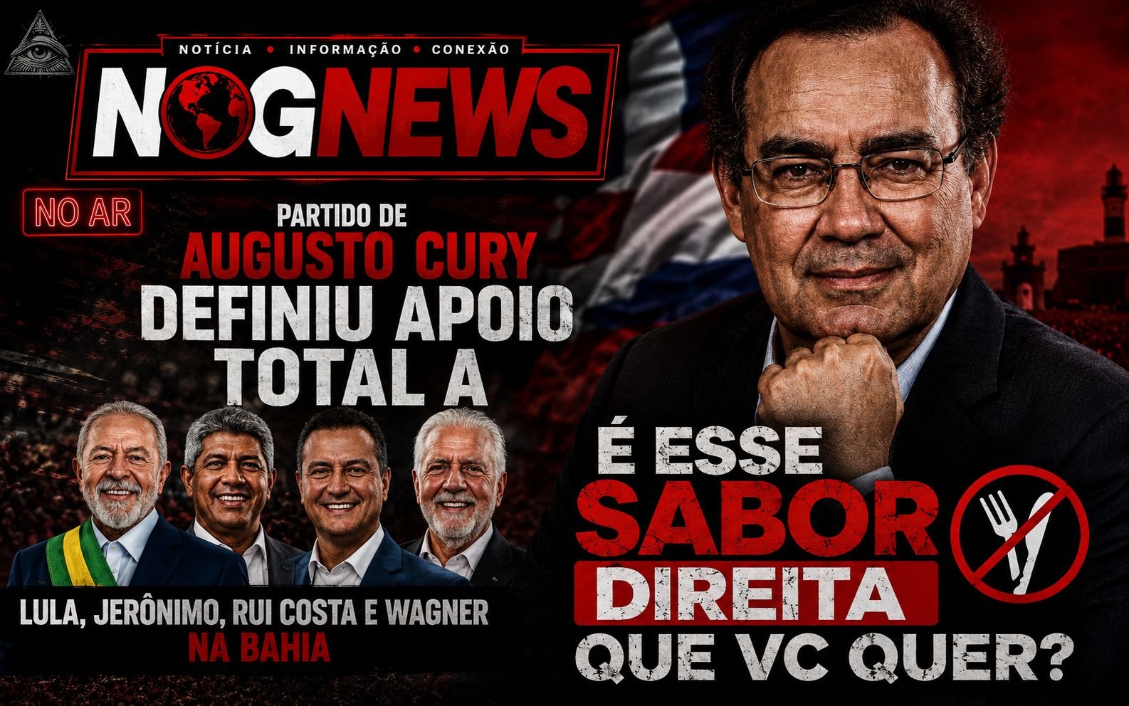 AVANTE, PARTIDO DE AUGUSTO CURY, INTEGRA A COLIGAÇÃO DE LULA E JERÔNIMO NA BAHIA E TEM 91% DE VOTOS COM O GOVERNO NA CÂMARA