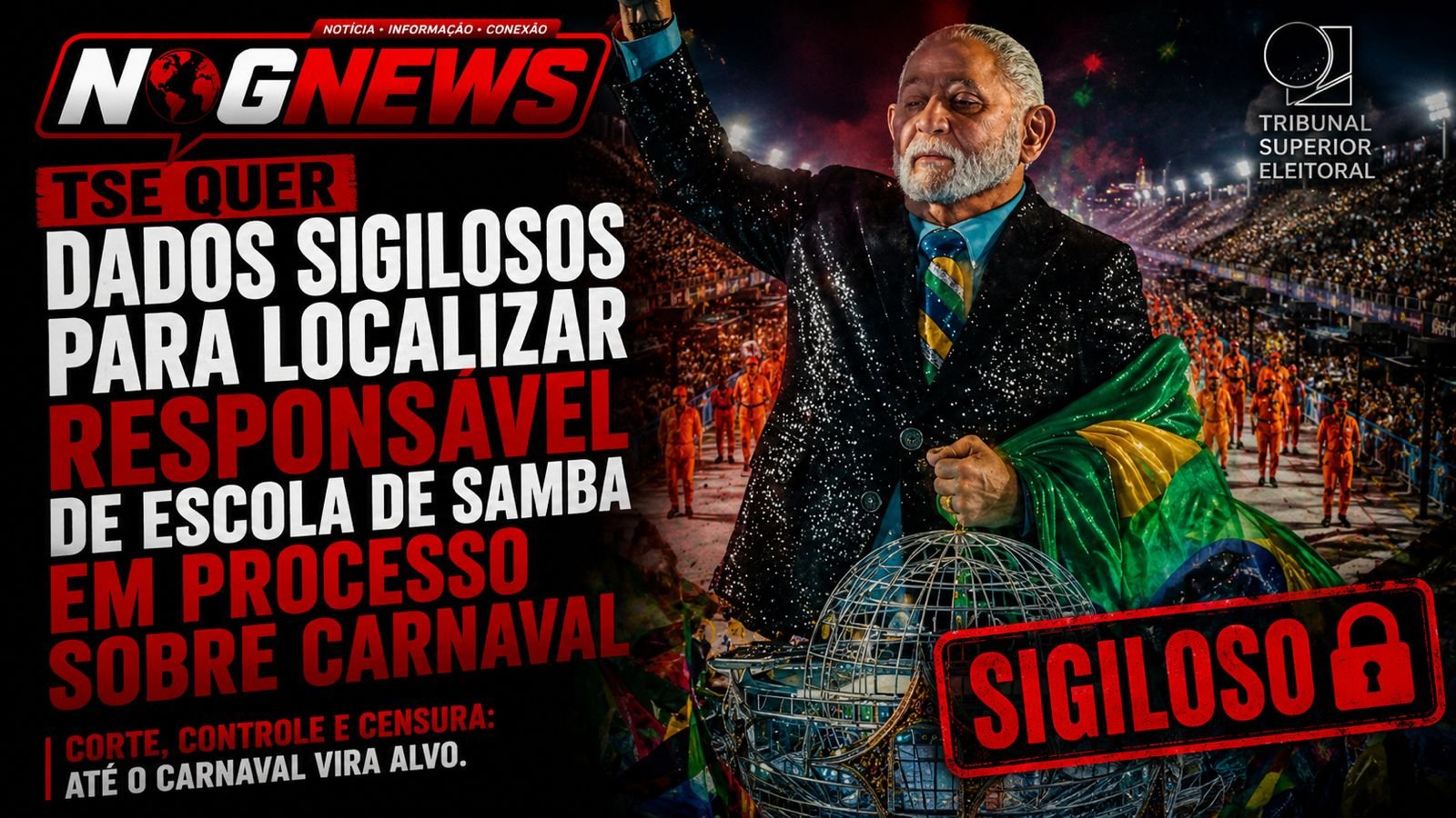 TSE MANDA O INSTAGRAM ENTREGAR OS DADOS DO PRESIDENTE DA ESCOLA QUE DESFILOU PARA LULA