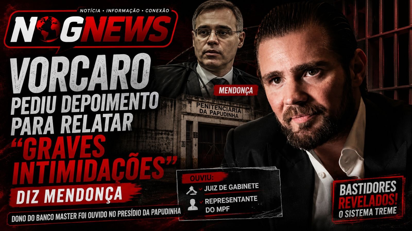 VORCARO É OUVIDO DENTRO DA PAPUDA POR JUIZ DO GABINETE DE MENDONÇA, SEM NENHUM POLICIAL FEDERAL NA SALA