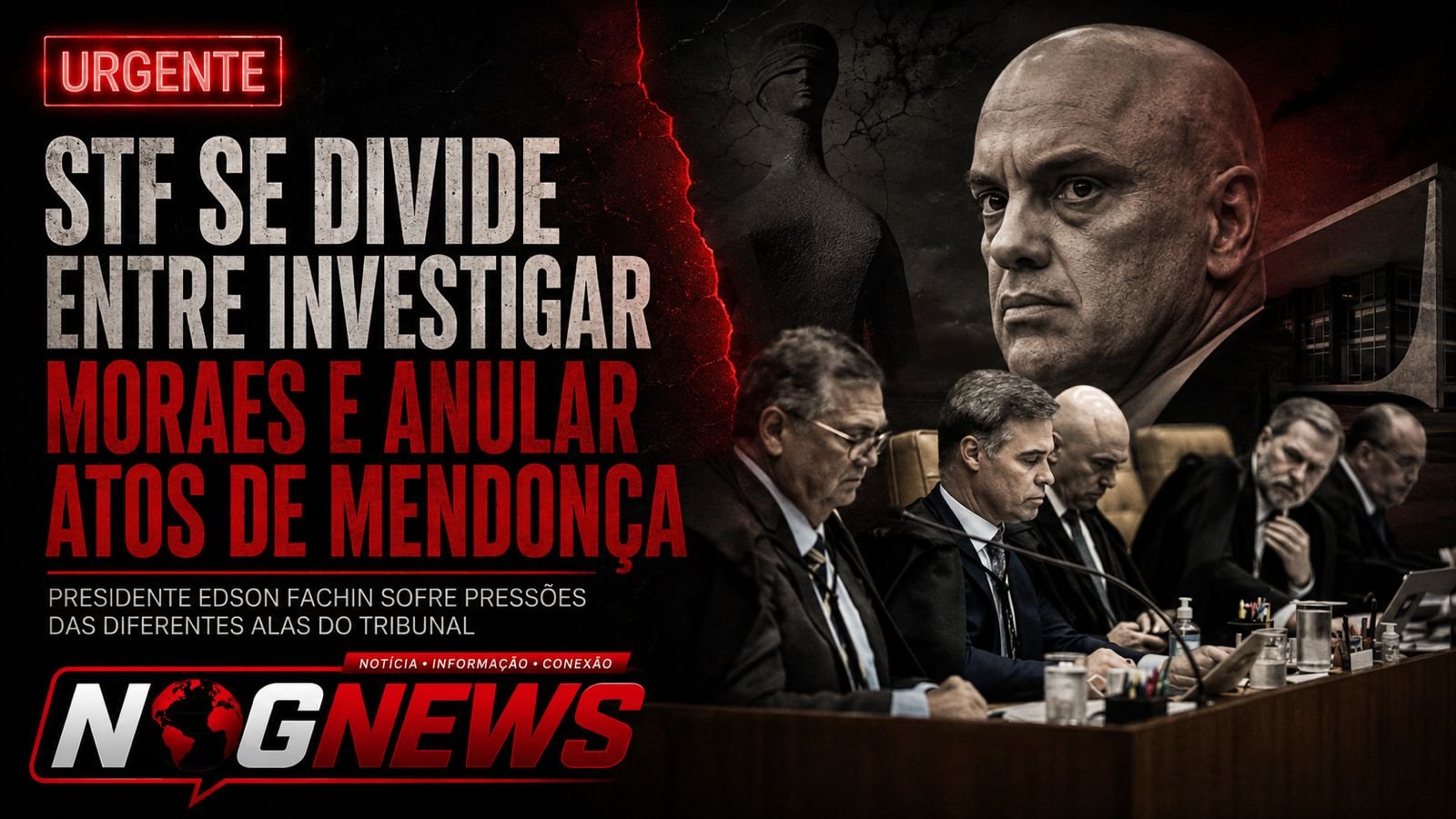O STF VAI DECIDIR SE INVESTIGA MORAES OU SE ANULA OS ATOS DE MENDONÇA — E, SE EMPATAR, O INVESTIGADO SE SALVA