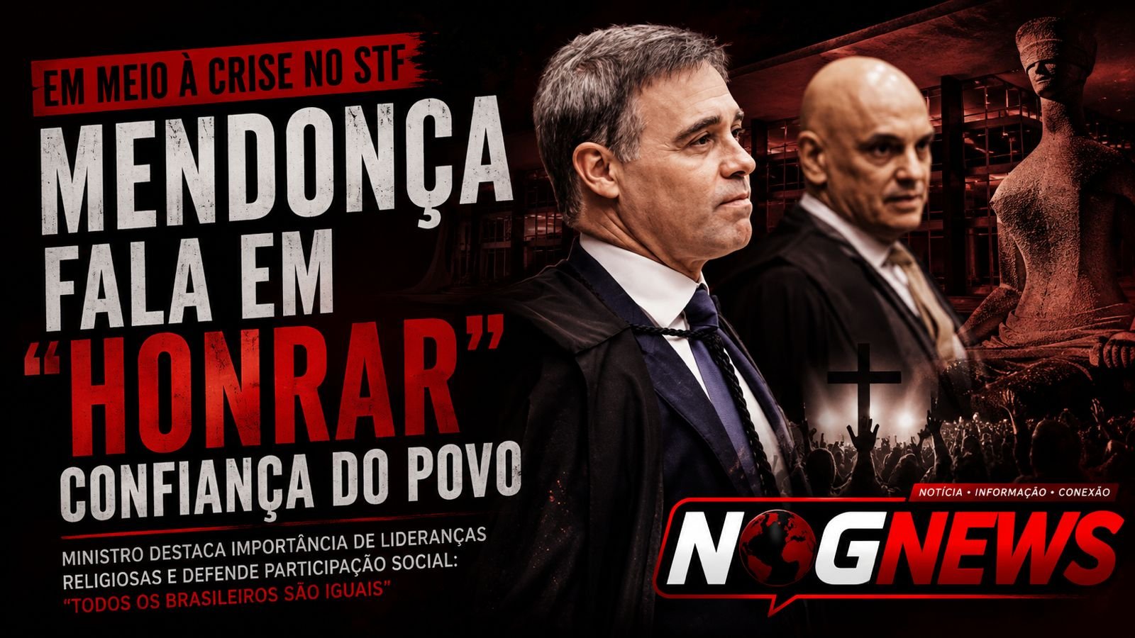 MENDONÇA PEDE NO TSE QUE O JUDICIÁRIO "HONRE A CONFIANÇA" QUE O POVO DEPOSITOU NELE