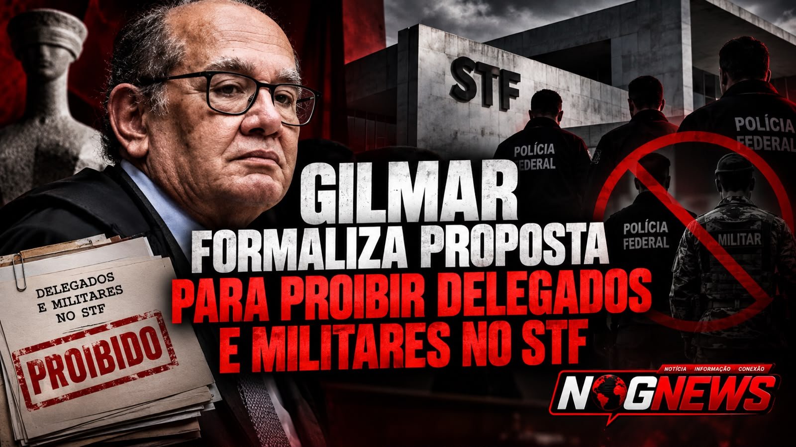 GILMAR MUDA O REGIMENTO DO STF A 29 DIAS DA ELEIÇÃO E MANDA QUATRO DELEGADOS DE VOLTA PRA PF
