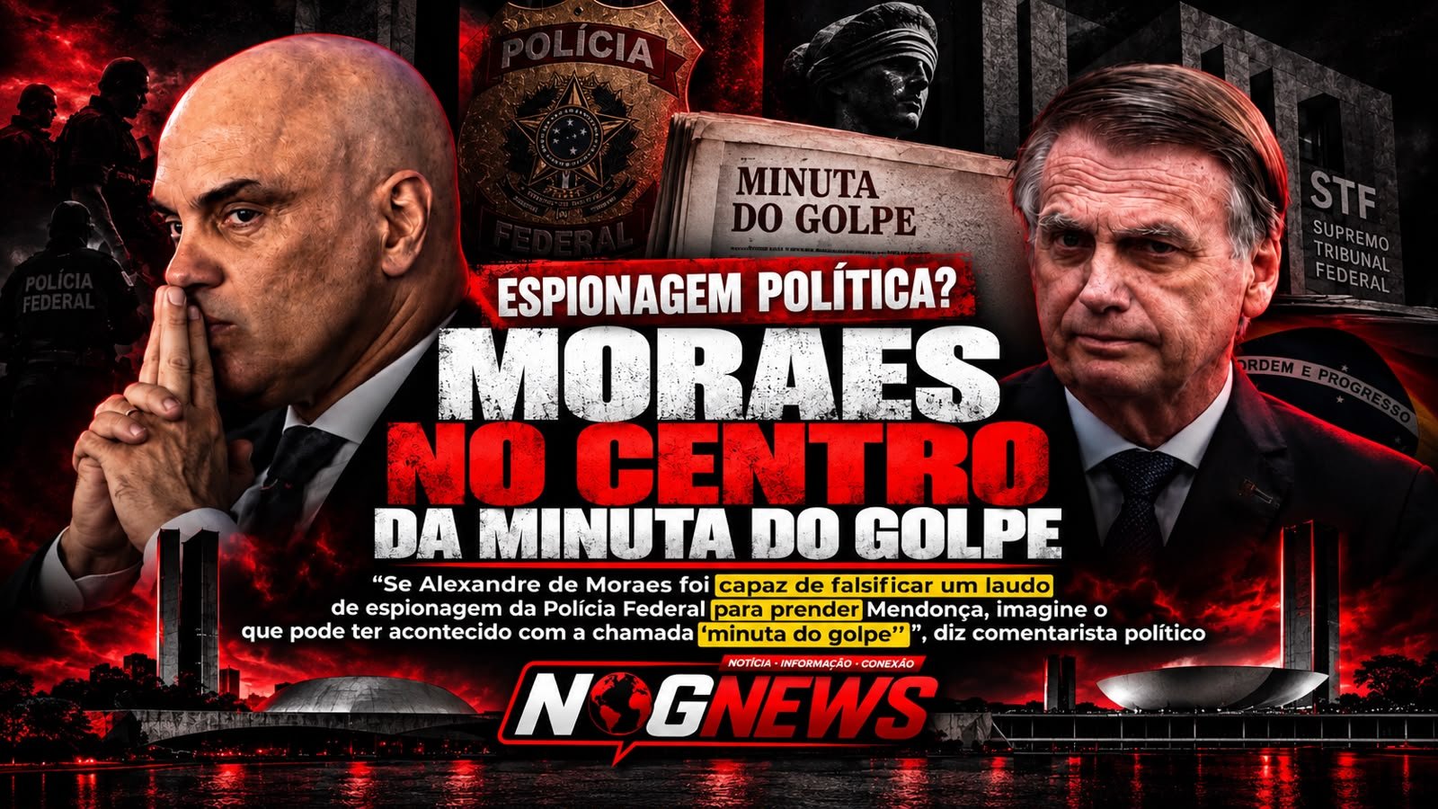 MORAES PEDE INVESTIGAÇÃO CONTRA MENDONÇA NO STF