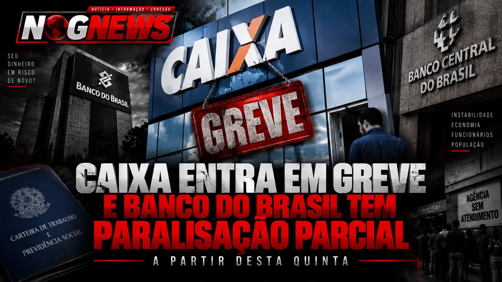 CAIXA PARA NO PAÍS INTEIRO E BANCO DO BRASIL TEM GREVE EM 27 SINDICATOS NO QUARTO ANO DE LULA