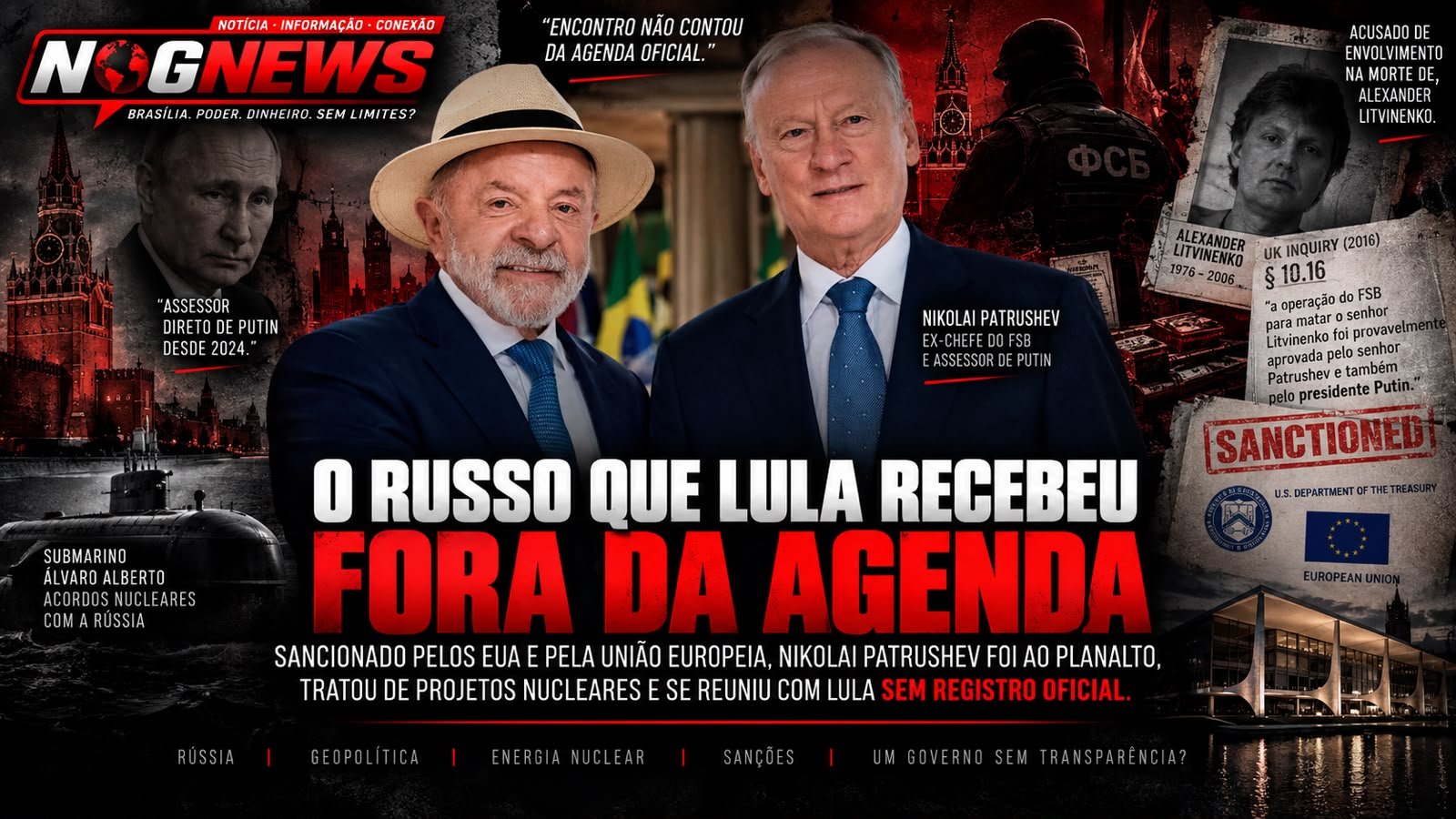 O HOMEM QUE NÃO PODE ENTRAR NOS ESTADOS UNIDOS NEM NA UNIÃO EUROPEIA ENTROU NO PALÁCIO DO PLANALTO E APERTOU A MÃO DO PRESIDENTE