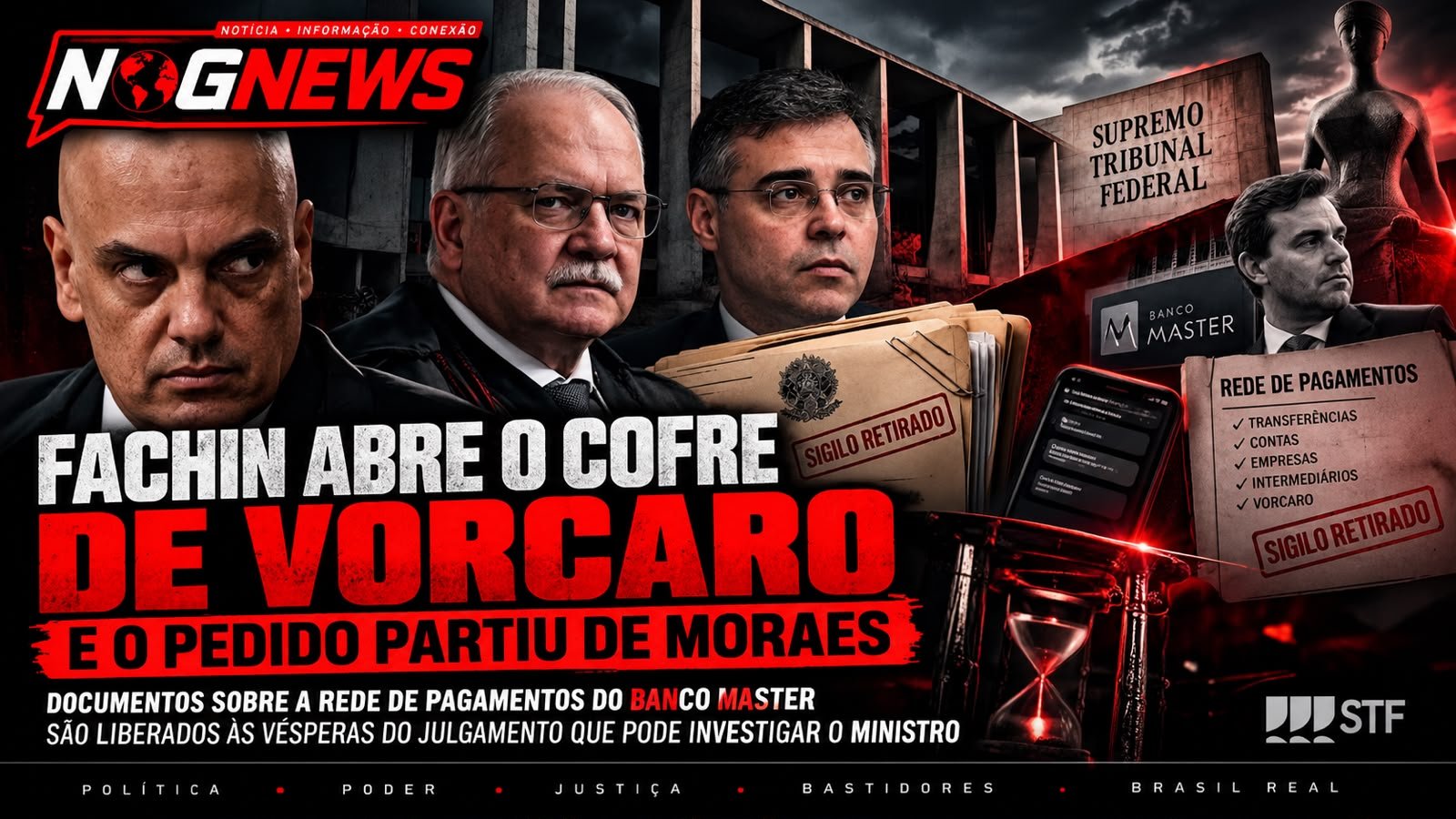 FACHIN MANDA ABRIR O COFRE DE VORCARO — E O PEDIDO PARTIU DE MORAES