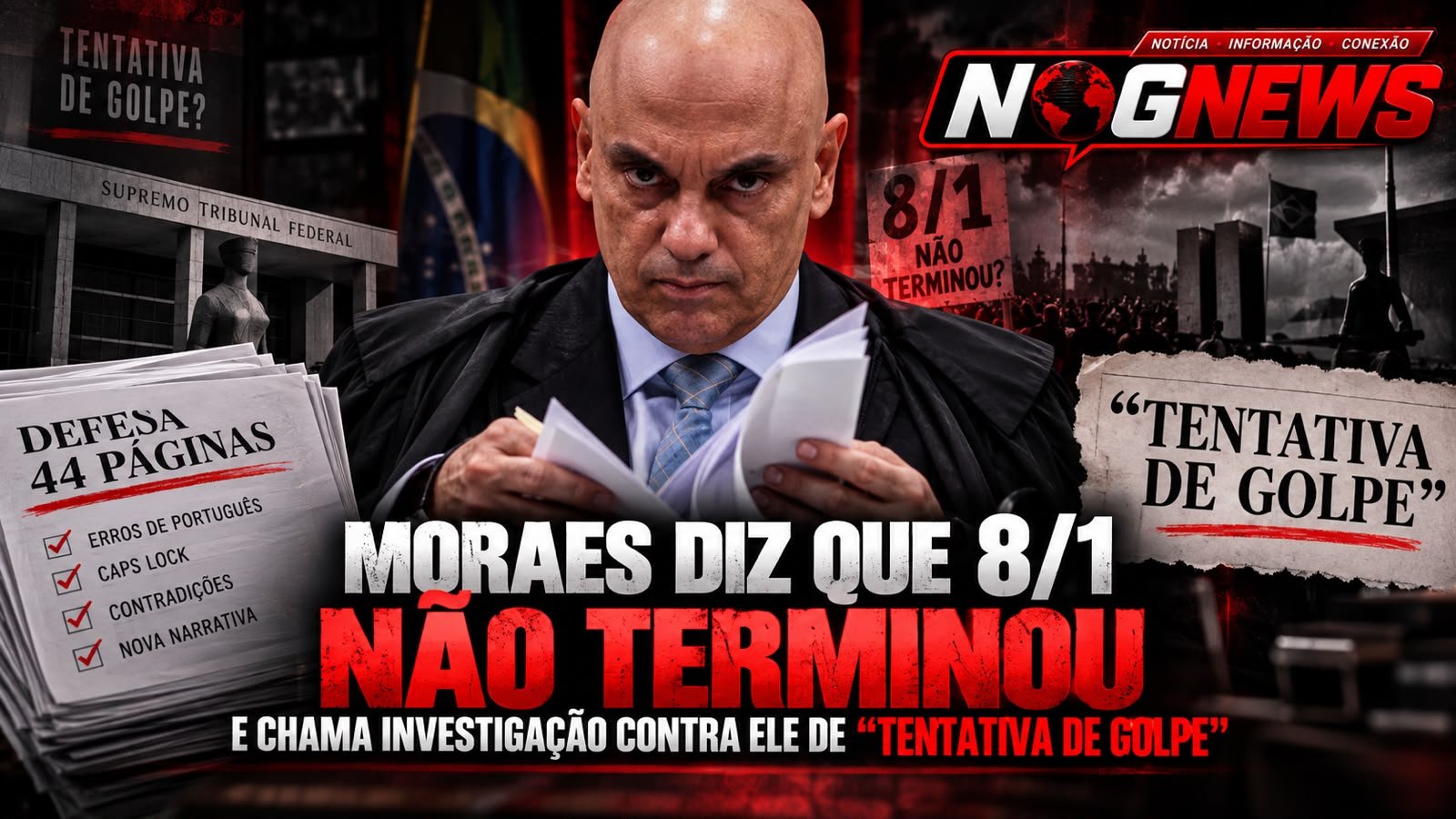 MORAES DIZ NO PLENÁRIO QUE NÃO EXISTE PEDIDO DE INVESTIGAÇÃO CONTRA ELE NOS AUTOS E PEDE O ARQUIVAMENTO SEM DISCUTIR O CONTEÚDO DO RELATÓRIO DA PF