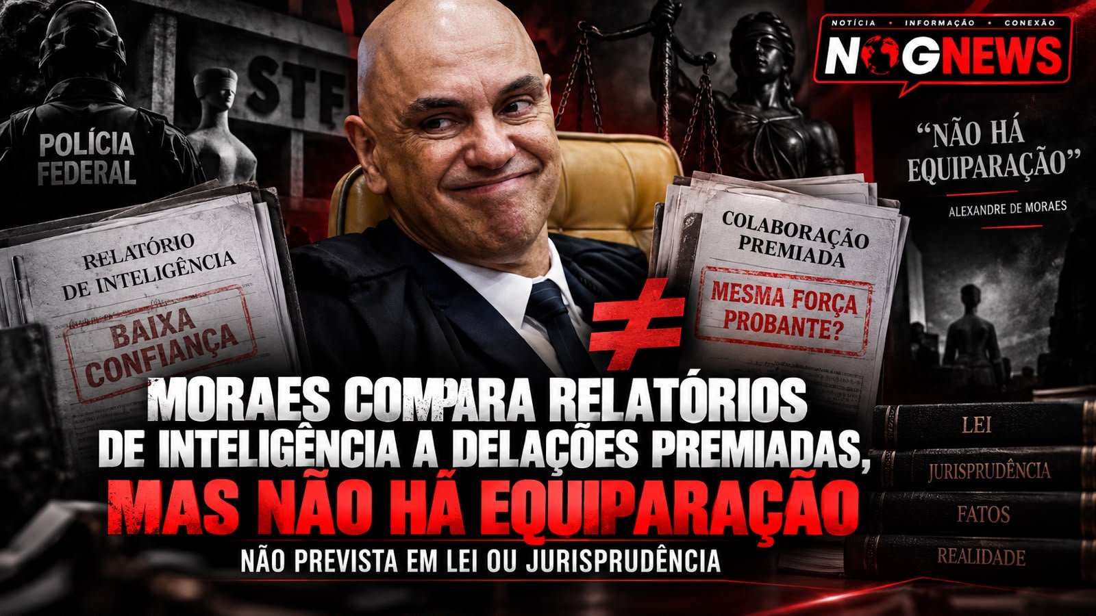 MORAES USA RELATÓRIOS DE INTELIGÊNCIA SEM ASSINATURA PARA ACUSAR MENDONÇA E DIZ QUE ELES VALEM COMO DELAÇÃO PREMIADA