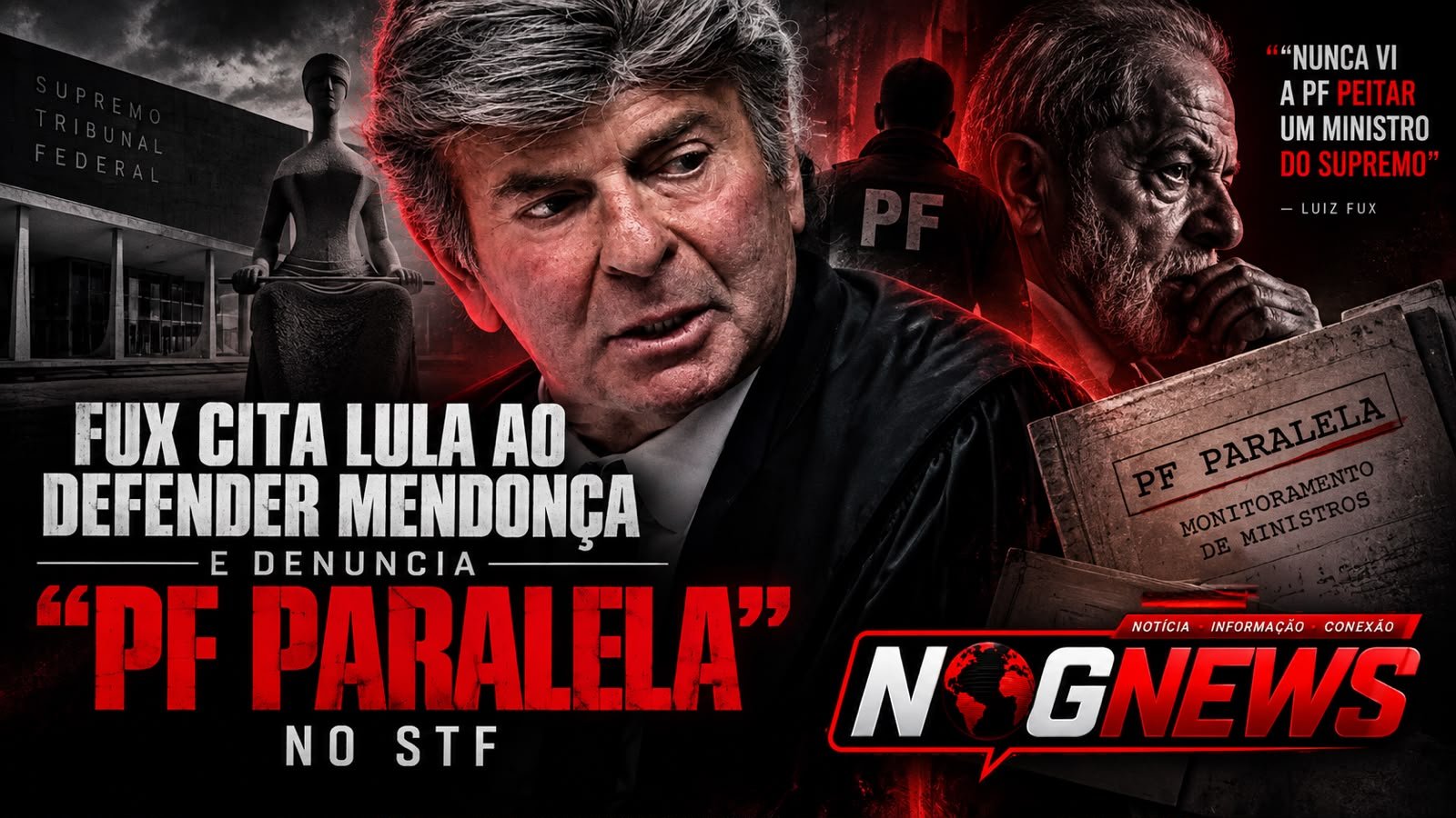 FUX E MENDONÇA DENUNCIAM “PF PARALELA” QUE VIGIA MINISTROS DO SUPREMO