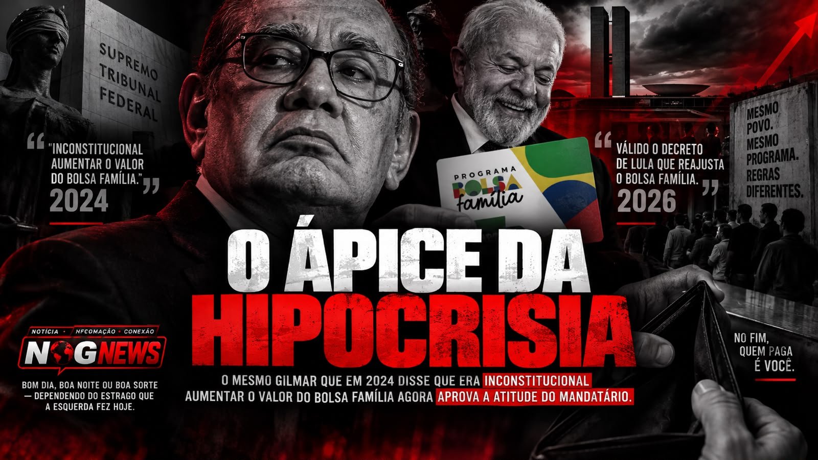 O ÁPICE DA HIPOCRISIA