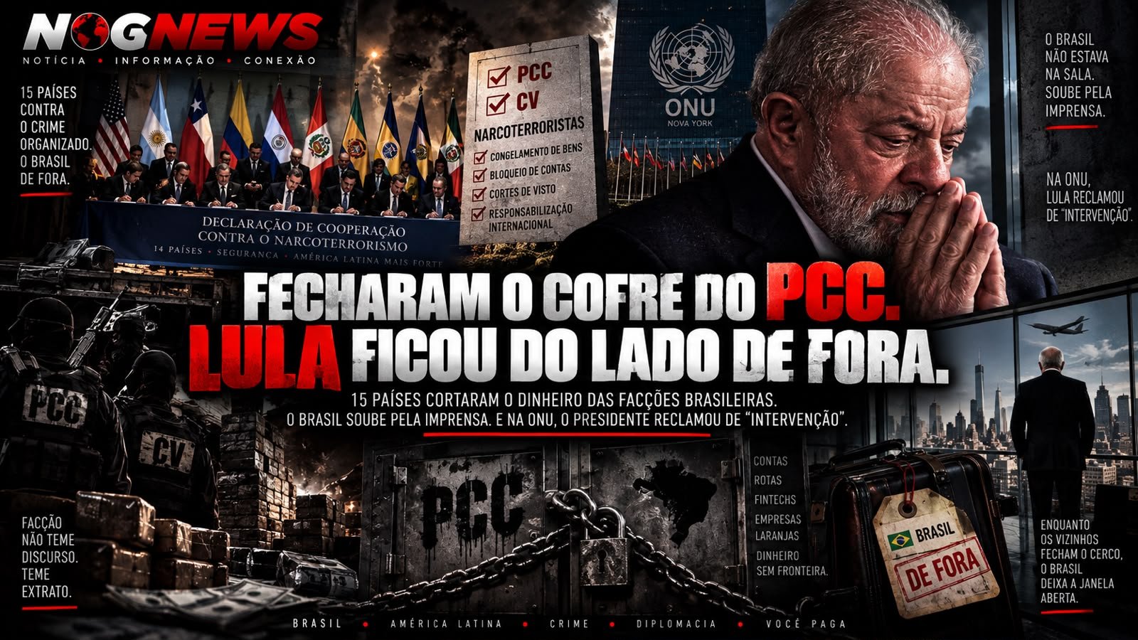 FECHARAM O COFRE DO PCC. LULA FICOU DO LADO DE FORA.